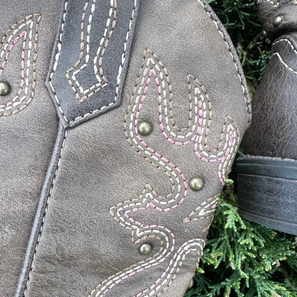 Nina Toddler Girls' Mirabela Cowgirl‎ Boots Size 9 Brown